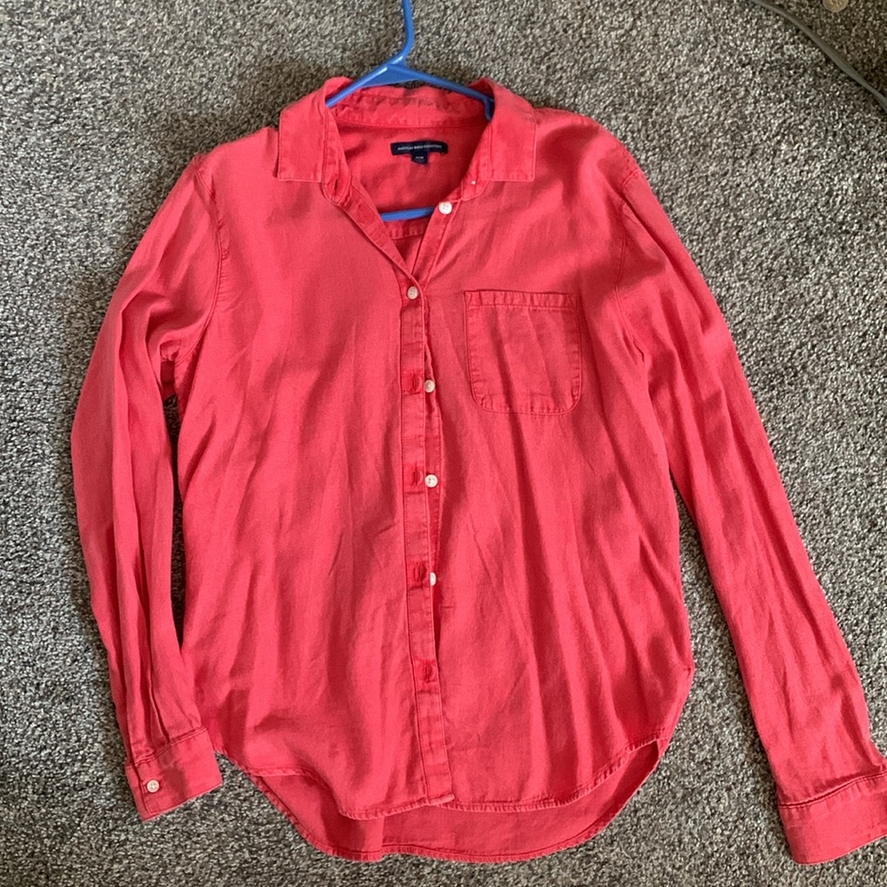 Five Vintage American Eagle Flannels - image 4